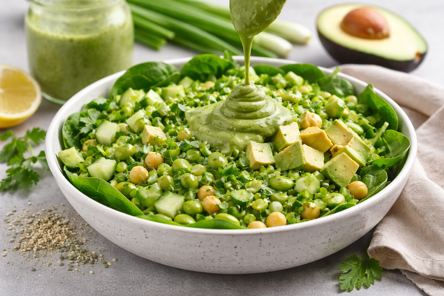 viraler green goddess Salat