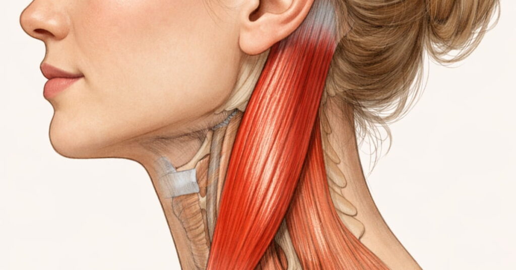 Der Muskel der für ein hängendes Gesicht verantwortlich ist