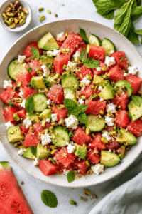 Sommersalat mit Wassermelone